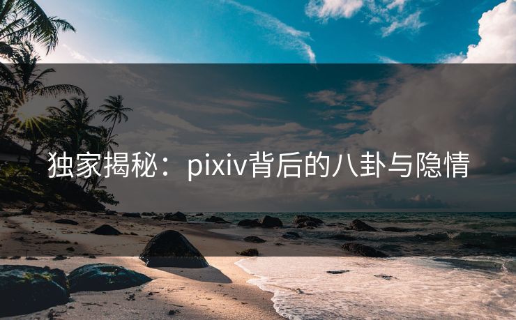 独家揭秘：pixiv背后的八卦与隐情
