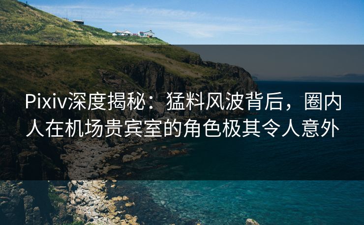 Pixiv深度揭秘：猛料风波背后，圈内人在机场贵宾室的角色极其令人意外